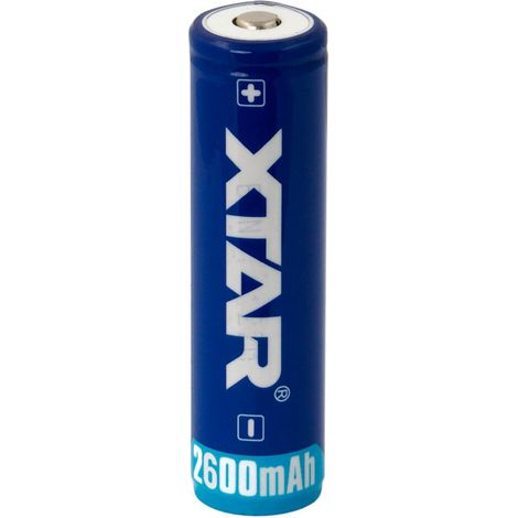 Batterie Xtar 18650 3,7 V Li-ion 2600 mAh avec protection