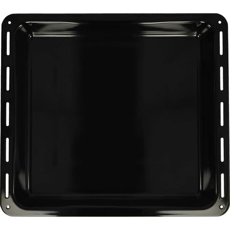 vhbw Baking Tray Replacement for AEG 3531939134, 3531939217, 3531939126 for Oven - 42.2 x 37.6 x 5 cm, Non-stick Coating, Enamelled Black (1/4)