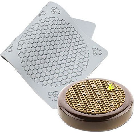 1 Moule en silicone, motif nid d'abeille 3D, antiadhésif, pour chocolat, bonbons, cupcakes, décoration de cuisine (1/5)