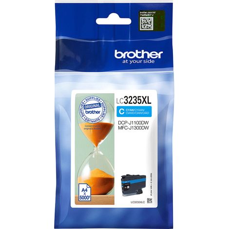 Brother LC-3235XLC cartouche d'encre 1 pièce(s) Original Rendement élevé (XL) Cyan