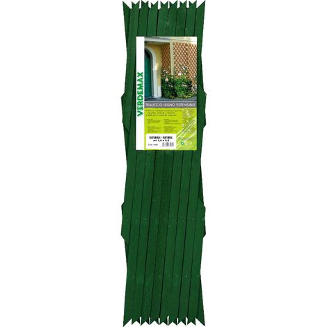 TRALICCIO ESTENSIBILE LEGNO PINO 1.80X0.3MT VERDE