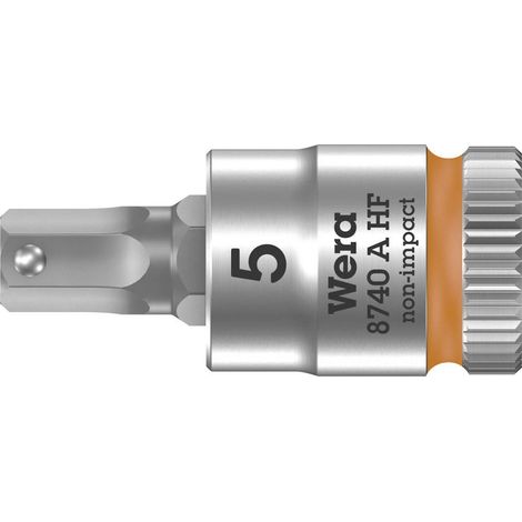 Wera 8740 A 05003335001 Brugola interna Inserto giravite a bussola 5 mm 1/4 (6.3 mm)