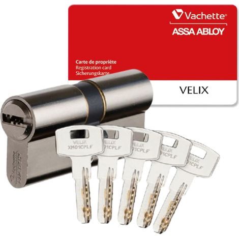 Lock Cylinder 30x60mm Double Entry Nickel Plated Finish Pick Resistant For Exterior Doors (1/5)