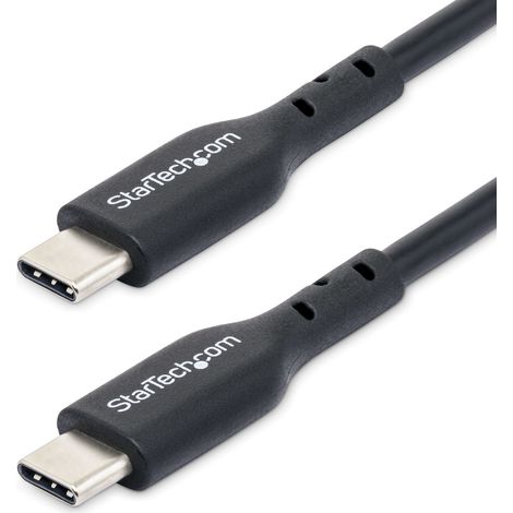 StarTech.com 2m USB-C Ladekabel, USB C Kabel, USB-C 2.0 Laptop Ladekabel, 60W 3A Power Delivery, USB-C zu USB-C Schnellladekabel, TPE-Mantel, USB-C Datenübertragungskabel, M/M