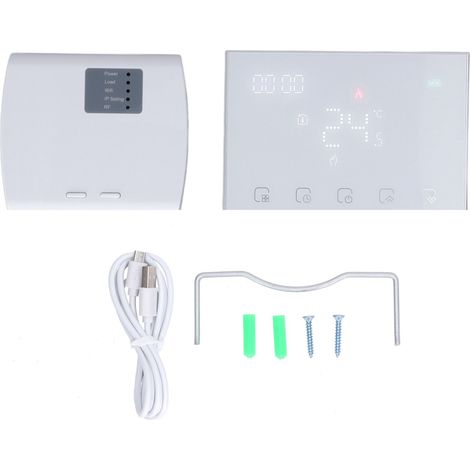 Intelligenter WLAN-Thermostat mit Sprachsteuerung und Touchscreen, USB-Programmierung 95–230 V (1/5)