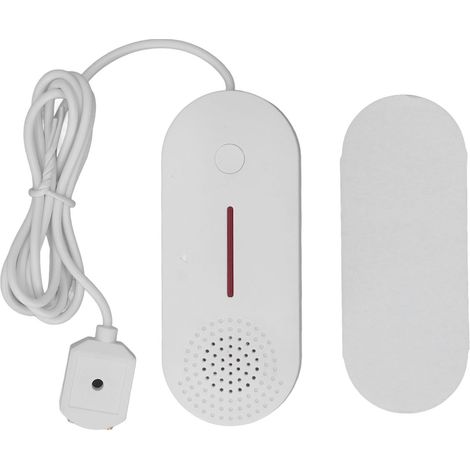 Détecteur de fuite d'eau WiFi avec alarme sonore et lumineuse, capteur de fuite sans fil intelligent pour sous-sol de la maison