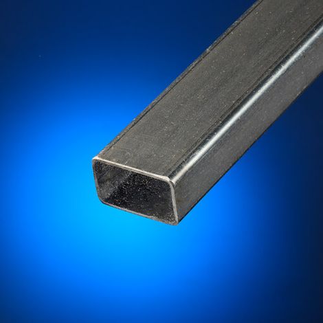 Tubo rectangular acero decapado 40x20 mm Largo en metros: 1 metros (1/2)