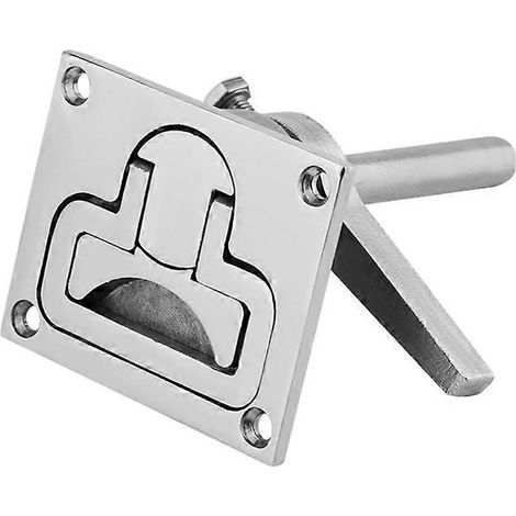 Verrou de plancher de bateau en acier inoxydable, loquet de trappe, verrou de rotation marin, poignée de levage, accessoire de quincaillerie de pont (1/5)