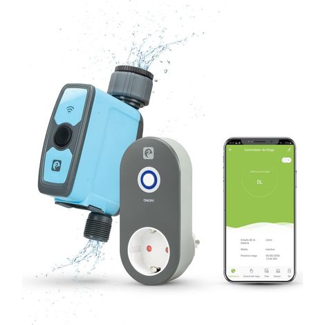 Contrôleur d'Arrosage Intelligent WiFi Garza Bleu (1/4)