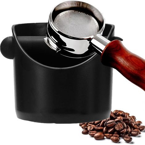 1 Boîte à marc, barre de frappe amovible, base antidérapante, ABS, pour machine expresso