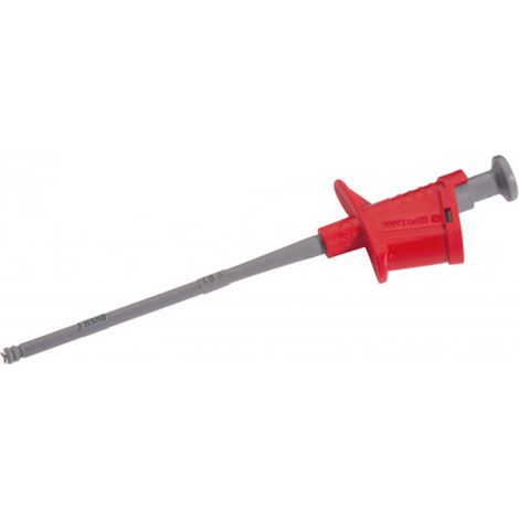 Pince grippe-fils SAM, 1A, sonde de 2mm, Rouge ( Prix pour 1 )