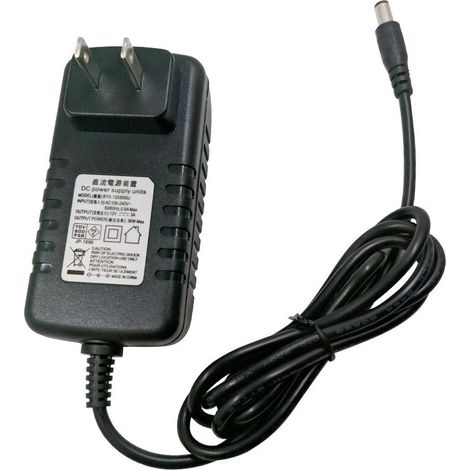 Alimentation univers, adaptateur chargeur 12V / 2A chargeur de batterie au lithium, adapté aux voitures, jouets et équipements électroniques. (1/4)