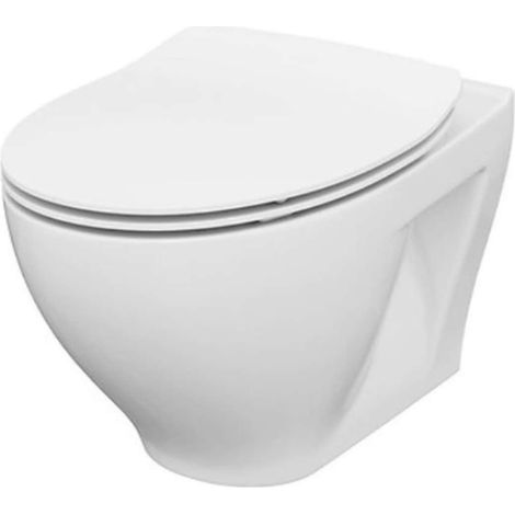 Cersanit Moduo - Wand-WC mit SoftClose-Sitz, CleanOn, weiß K701-147