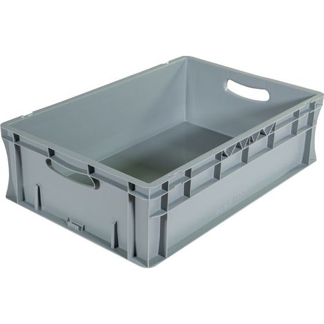 Bac palettisable norme Europe - Poignées ouvertes - 600x400x170 mm - 34 litres - 5000168 (1/5)