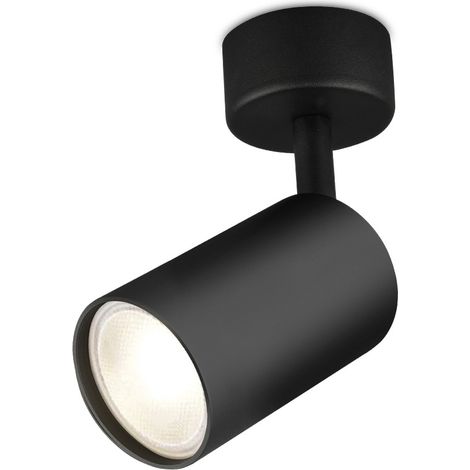 Spot de plafond orientable noir GU10 35W (1/4)