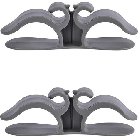 Organizador de cables de cocina, 9,6 x 3 cm, pequeño enrollador de cables multifuncional para electrodomésticos de cocina, gris, 2 unidades. (1/5)