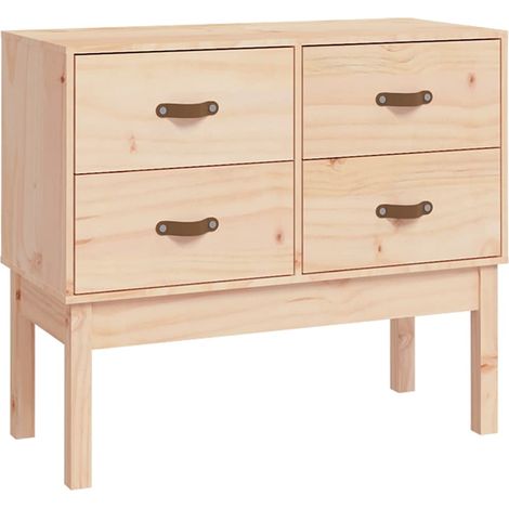 Armadio da Stoccaggio Mobile Consolle 90x40x78 cm in Legno Massello di Pino DAS270654 (1/5)