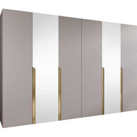 Armoire Hartford 588, Cachemire, 202x300x52cm, Portes d'armoire: Avec des charnières, Nombre d'étagères: 0