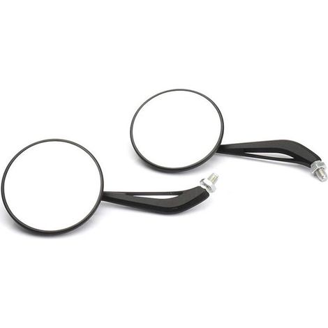 Espejo lateral para motocicleta W 800 W800 W800 Kit de espejo ajustable Negro y blanco
