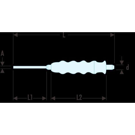 Facom 255.G4 Koerner mit Handgriff Spitze 4 mm