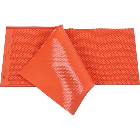 Lot de 2 moules à cire d'abeille de 5,4 mm d'épaisseur, pliables en silicone, pour l'apiculture (orange). (1/5)