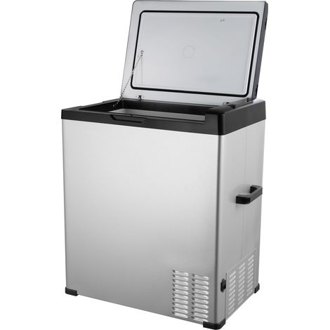 Tragbarer 70-Liter-Autokühlschrank mit Gefrierfach (eine Zone), 12 V/24 V Gleichstrom und 100–240 V Wechselstrom, einstellbarer Temperaturbereich von -20 °C bis 20 °C, Kompressorkühler für Camping, Va (1/5)