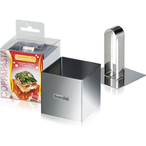 Guardini, Coppapasta quadrato con stantuffo 6x6 cm, Acciaio inox, Argento (1/2)