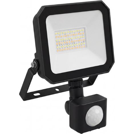 Projecteur LED Extérieur avec Détecteur 30W CCT IP65 Noir - 110 deg - Switch 3000-4000-6500K (1/4)