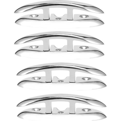 4x Taquets de Bateau Pliants en Acier Inoxydable, 15x5cm Accastillage Marin Rabattable (1/5)