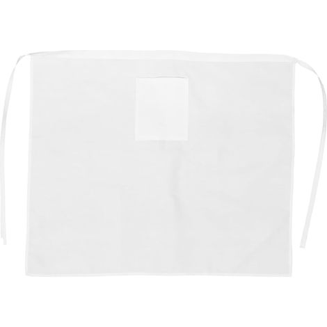 Tablier Cuisine Femme Homme Demi Tablier Blanc (1/5)