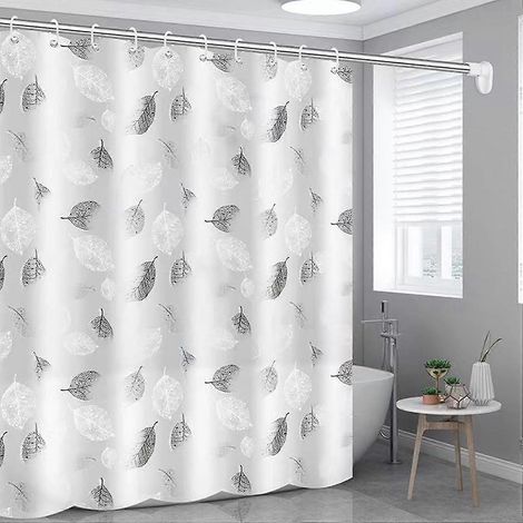 Rideau de douche 80 x 180 cm, rideau de salle de bain, rideau de baignoire, rideau anti-moisissure, rideau de douche imperméable, rideau de douche pour salle de bain (1/5)