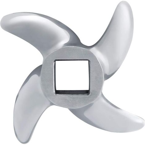 Hachoir à viande lame hachoir couteau accessoires de remplacement acier inoxydable haute résistance estampage résistance broyeur couteau pour hachoir couteau hachoir 22 (1/5)
