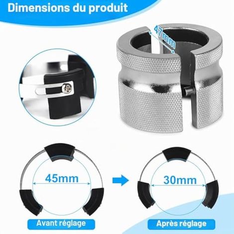 Outil de montage réglable pour rotule de fourche de moto 30-45 mm (1/3)