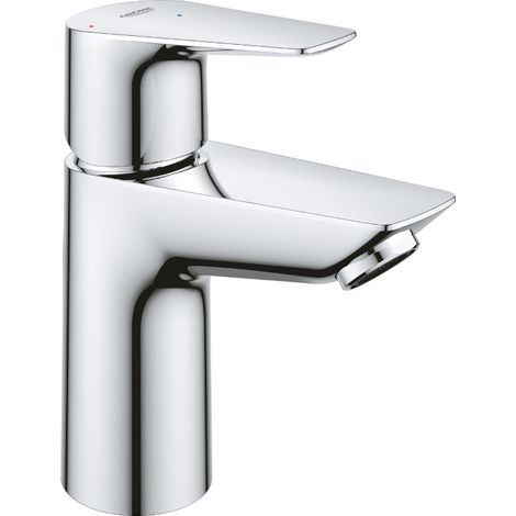 Grohe – Mitigeur de lavabo monocommande Bauedge CH3 – Taille S – Bec incliné – Finition Chrome – Cartouche céramique LongLife ES – Mousseur EcoJoy 5L/min (1/4)
