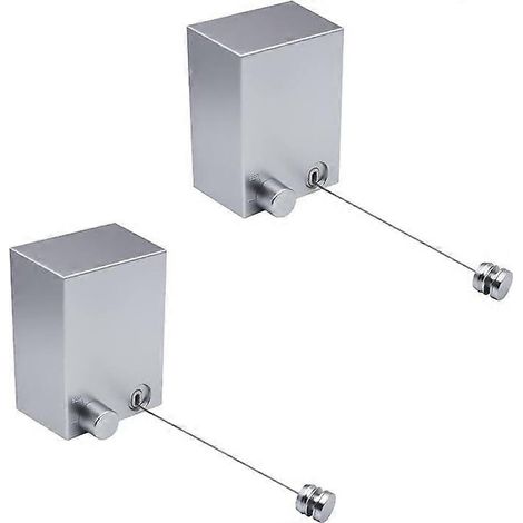 Wäscheleine-Set mit einziehbarem Drahtseil (4,2 m), robustem Stahl, für Wäscheständer im Innen- und Außenbereich. (1/5)