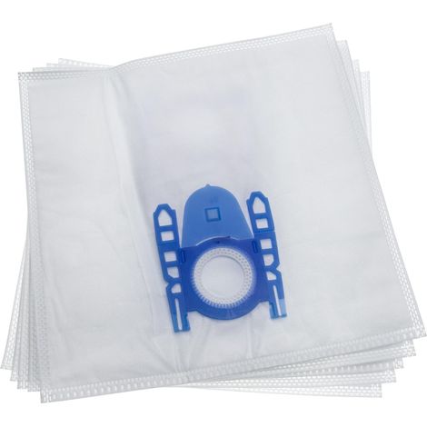 vhbw 5x sacchetti compatibile con Kärcher VC 5200, VC 5300, VC 6, VC 6000, VC 6100, VC 6150 aspirapolvere - in microfibra, 29,8cm x 30cm, bianco