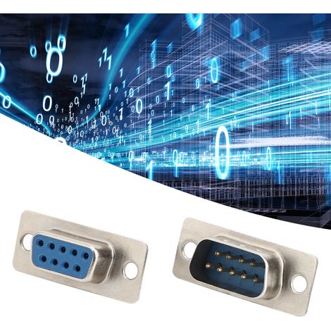 40 connecteurs RS232 DB9 femelles bleus pour moniteur, accessoire industriel (1/5)