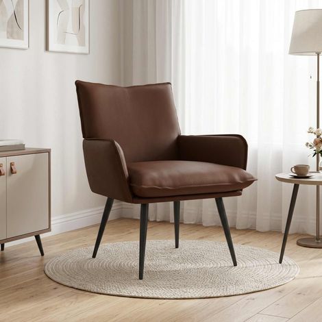 vidaXL Fauteuil Marron Simili cuir (1/5)