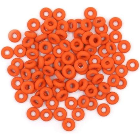 200 pièces Anneaux De Castration, En Caoutchouc Pour Animaux, Idéal Pour Porcs, Bovins, Moutons, Kit De Ligature Pour Chèvres, Outil D'ouverture De Ballon, Outil Elastrator, Orange (1/4)