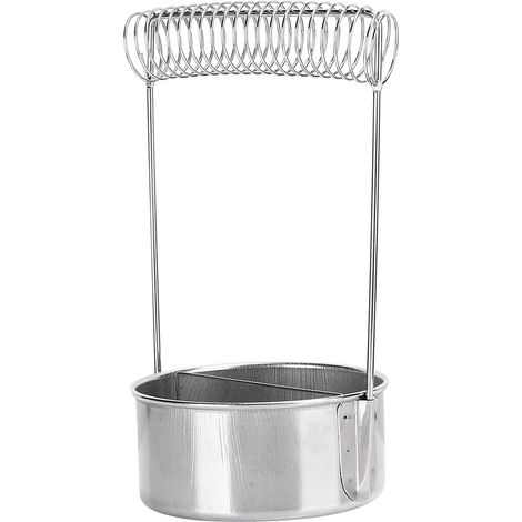 Nettoyeur de pinceaux, stylo de peinture à l'huile en acier inoxydable non couvert, support droit pour fût de lavage (1/5)