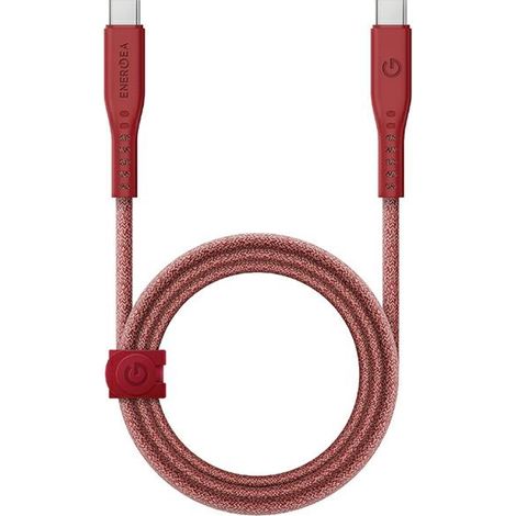 Cable USB-C a USB-C energia de 1,5 m con carga rápida de 240 W, color rojo. (1/5)