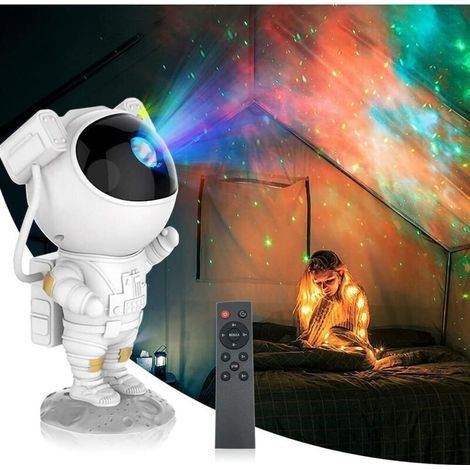 Proiettore di cielo stellato a LED, lampada proiettore astronauta, luce notturna decorativa per camerette di bambini e adulti, modello con spina.