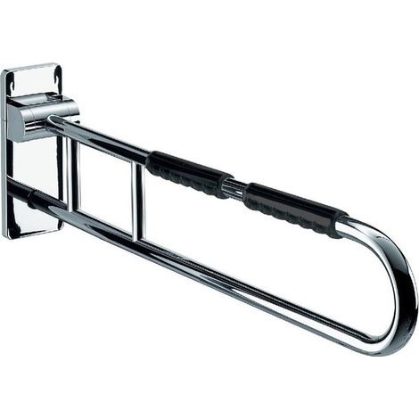 Barra de soporte con bisagras SYSTEM 2 850mm cromo / negro