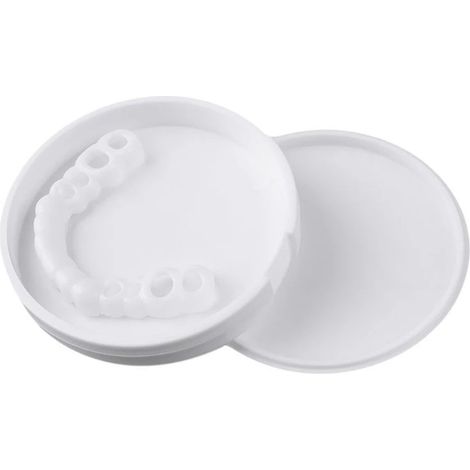 2 paires de facettes dentaires clipsables pour un sourire éclatant et une prothèse cosmétique. (1/5)