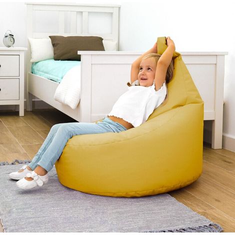 Puff Butaca Polipiel Mostaza Happers Infantil