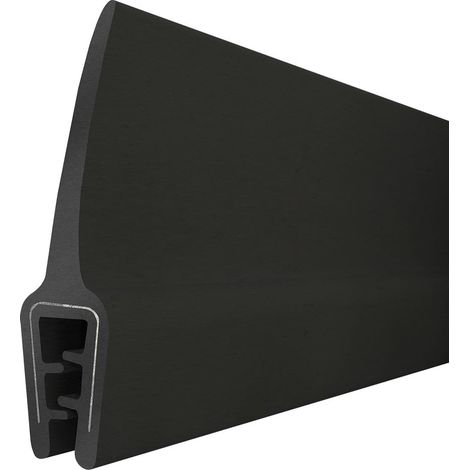 Steigner – Joint de protection de bord de tôle T-45 – EPDM noir – Forme U 10x33mm – Longueur 5m – Pour bords de 4 à 6mm d'épaisseur