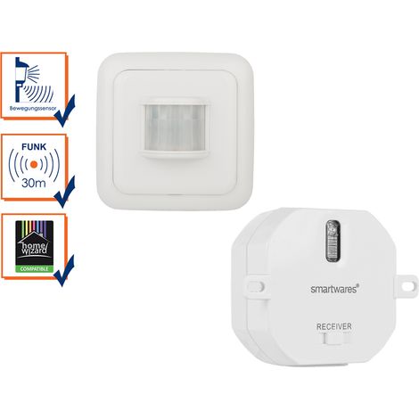 SmartHome Funk-Schalterset mit Bewegungmelder + Mini-Einbauschalter bis 1000W (1/5)