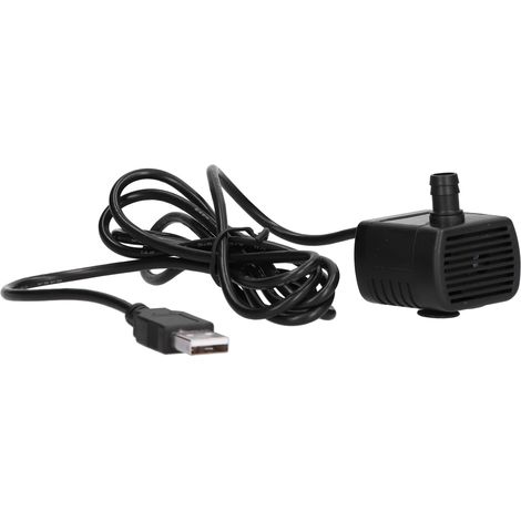 Mini pompe immergée USB 12V DC sans balai 230L/H, composant électronique pour outils, débit 1220, usage aquarium et jardin. (1/5)