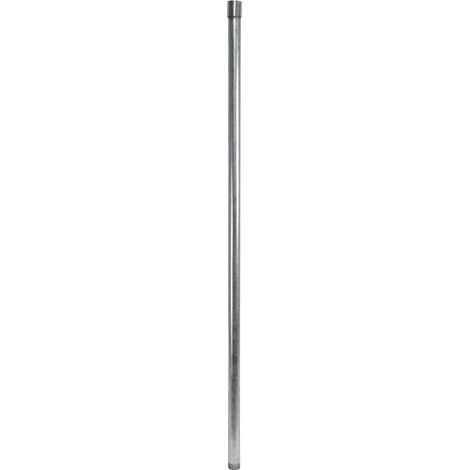 FP – Tube pompe d'extension 1 1/4Z 150cm – Galvanisation avec manchon – Filetage extérieur DIN 2440 – Accessoire pour pulvérisateur