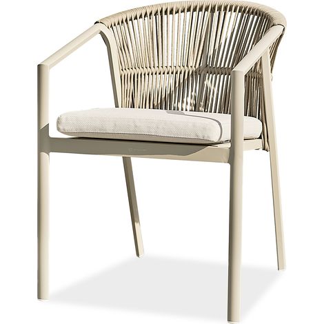 GAMBI - Gartensessel - Greige - REMARQUABLE